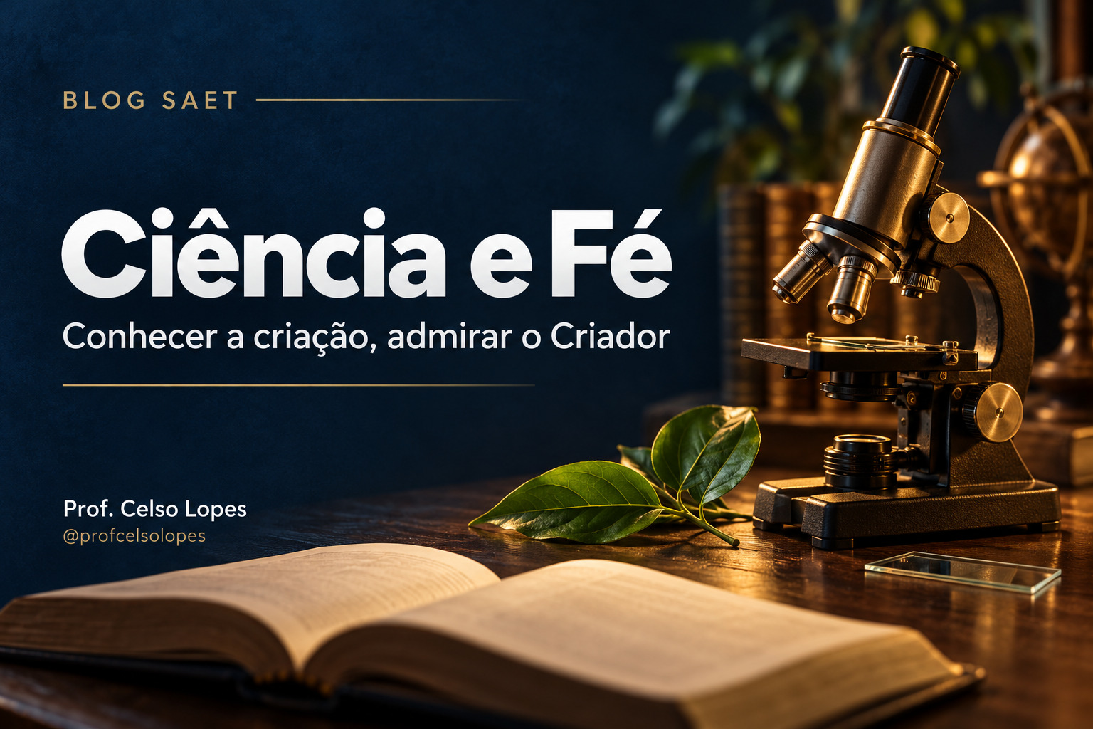 Microscópio entre ciência e fé